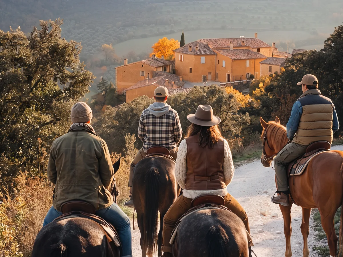Balade à cheval dans la Drôme, autour de Saint-Uze