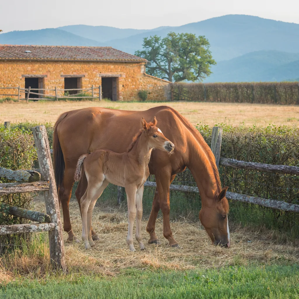 Élevage de chevaux, Ferme de Chanteblé, Saint-Uze