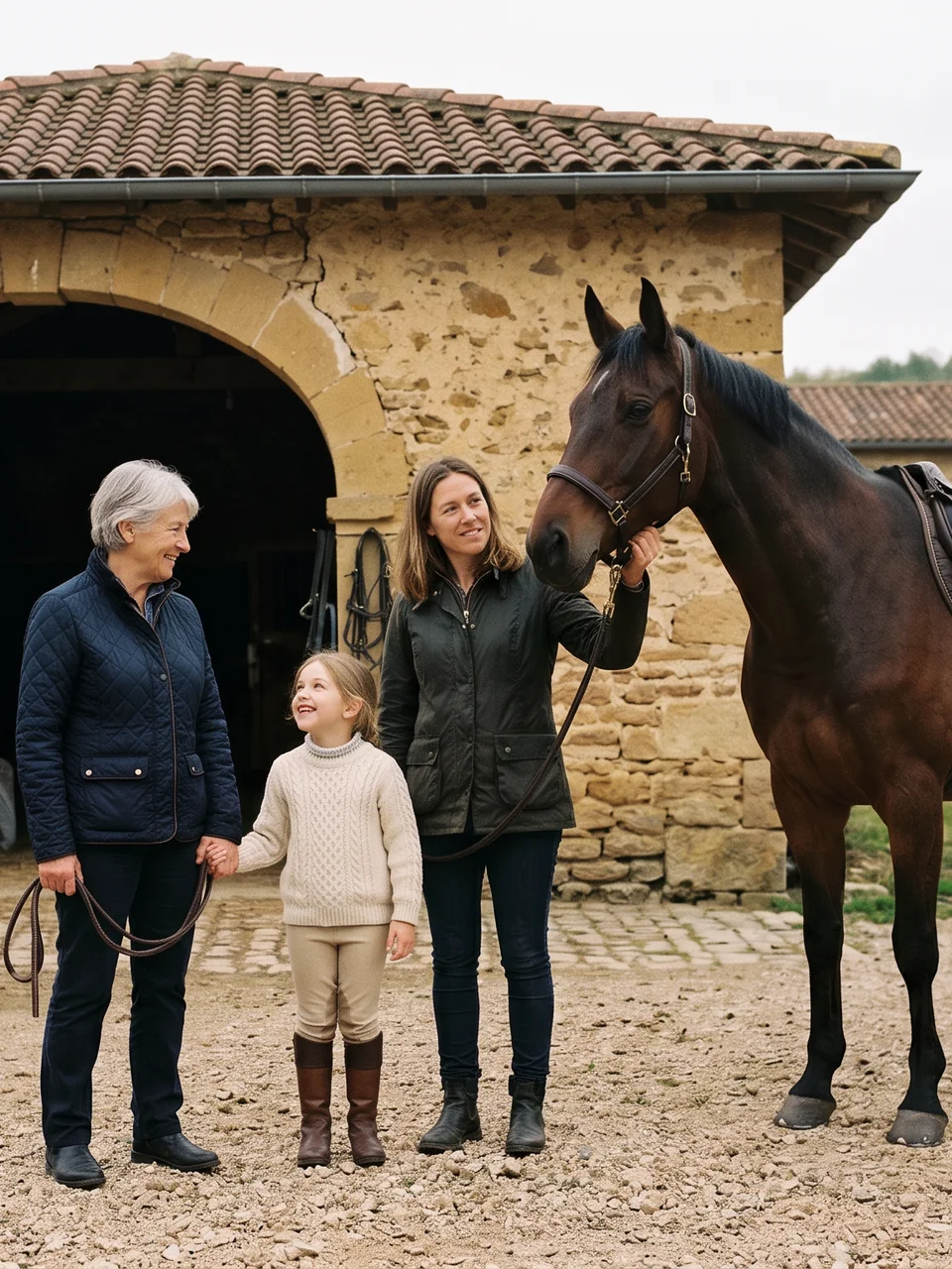 L'équipe, Ferme de Chanteblé, centre équestre à Saint-Uze