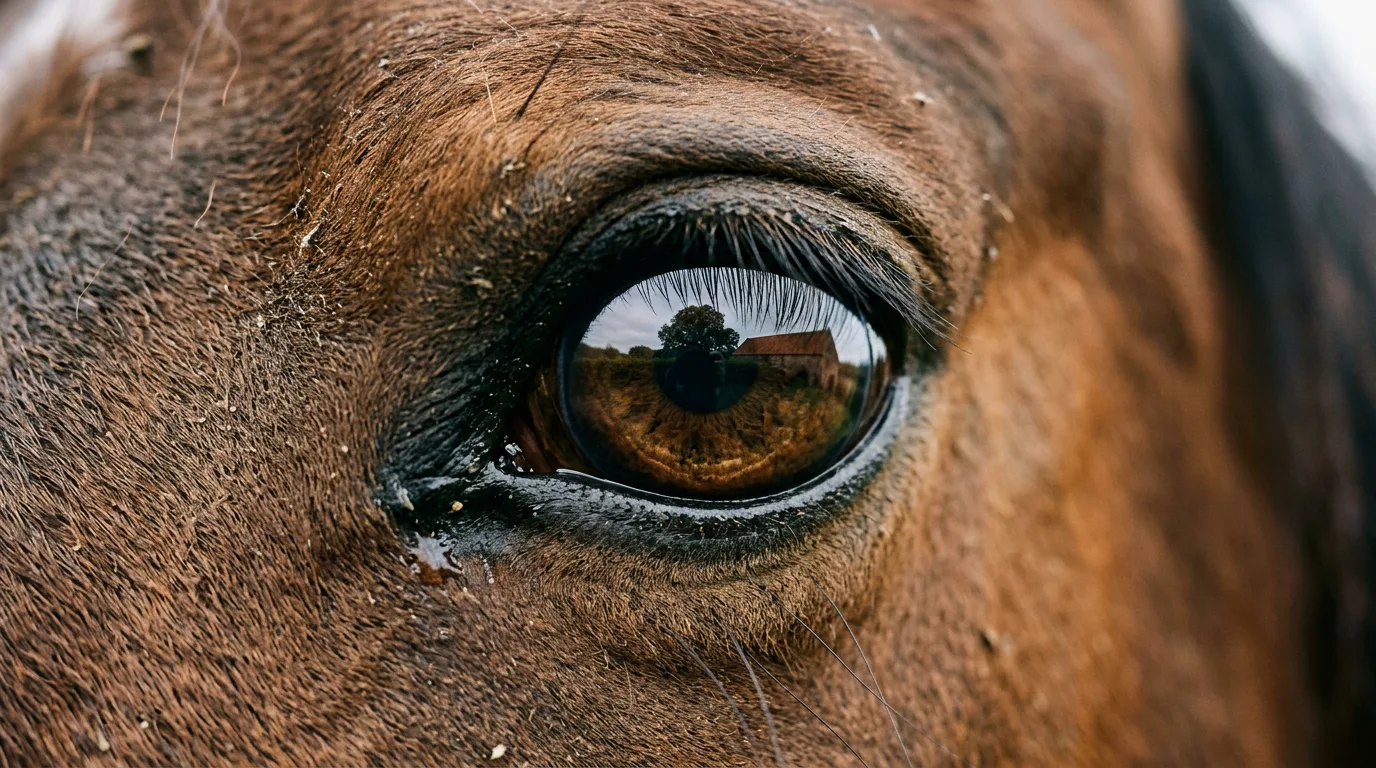 Un regard de cheval, Ferme de Chanteblé, Saint-Uze